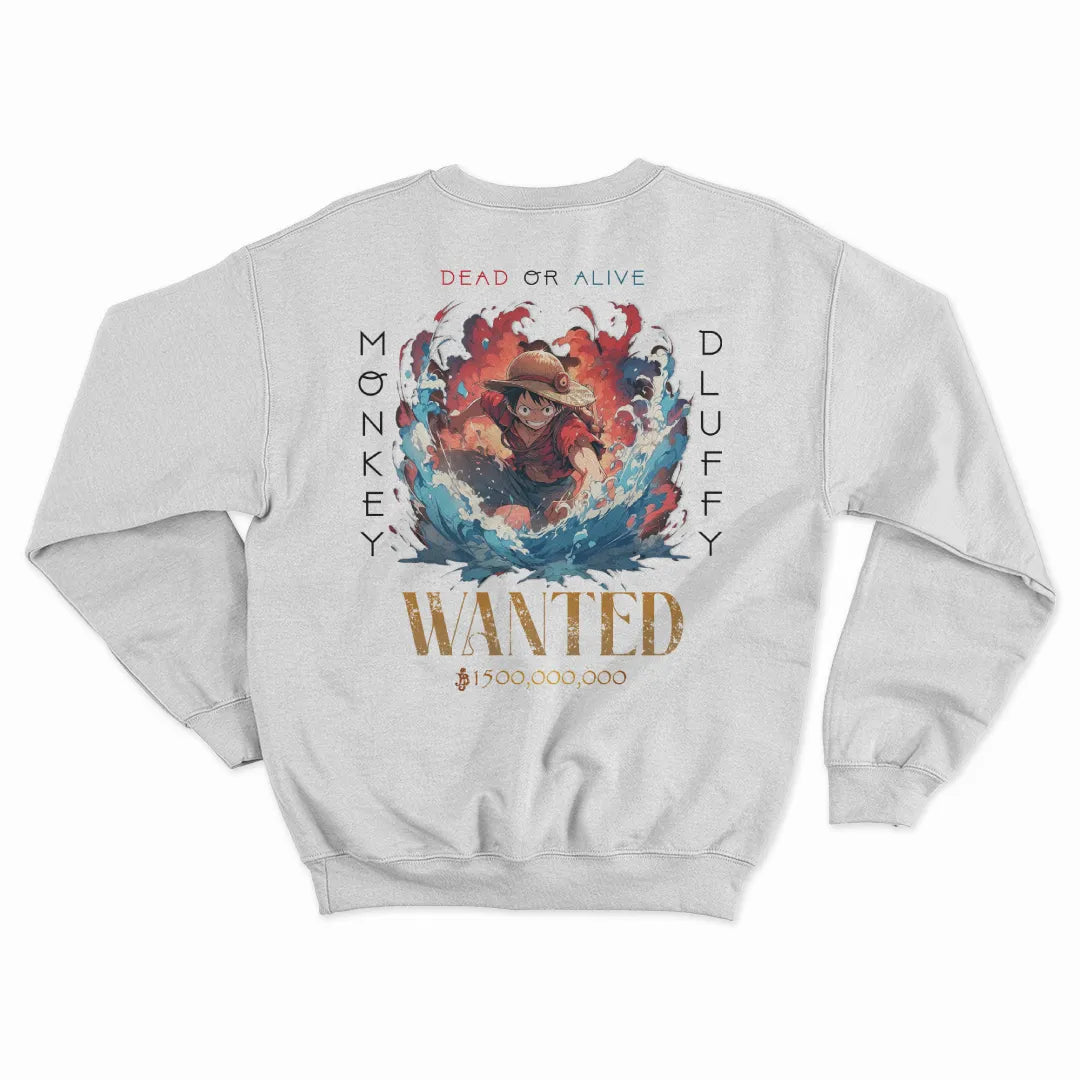 One Piece Anime Sweatshirt | Luffy Premium Fleece Unisex Sweat Shirt | Unique Winter Wear by Stoiz