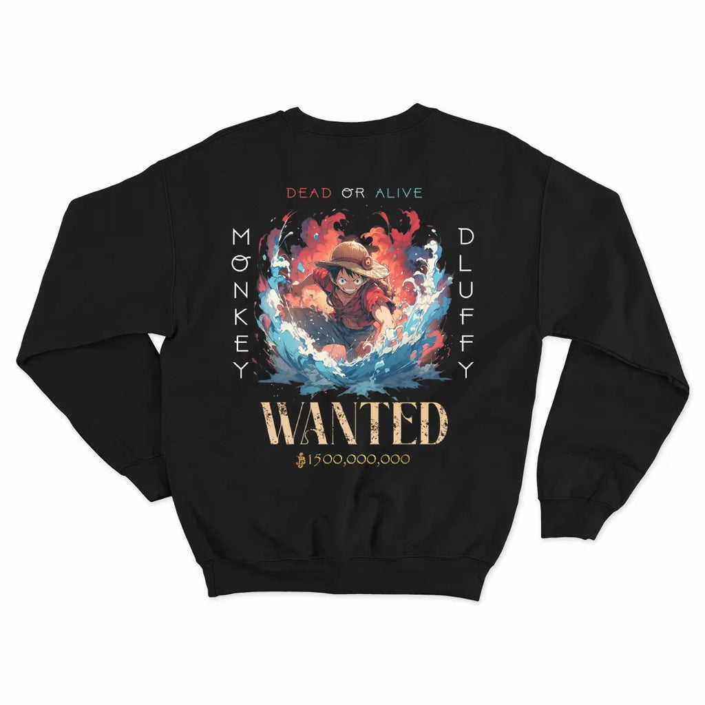One Piece Anime Sweatshirt | Luffy Premium Fleece Unisex Sweat Shirt | Unique Winter Wear by Stoiz