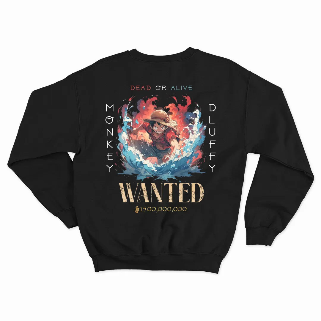 One Piece Anime Sweatshirt | Luffy Premium Fleece Unisex Sweat Shirt | Unique Winter Wear by Stoiz