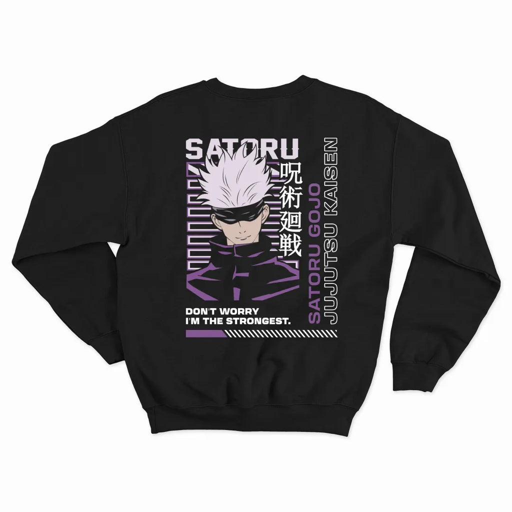 Gojo Saturo Anime Sweatshirt | Premium Fleece Unisex Winter Sweatshirt | Unique Winter Wear By stoiz