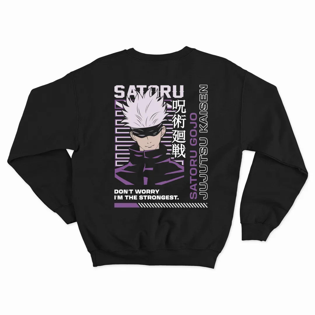 Gojo Saturo Anime Sweatshirt | Premium Fleece Unisex Winter Sweatshirt | Unique Winter Wear By stoiz