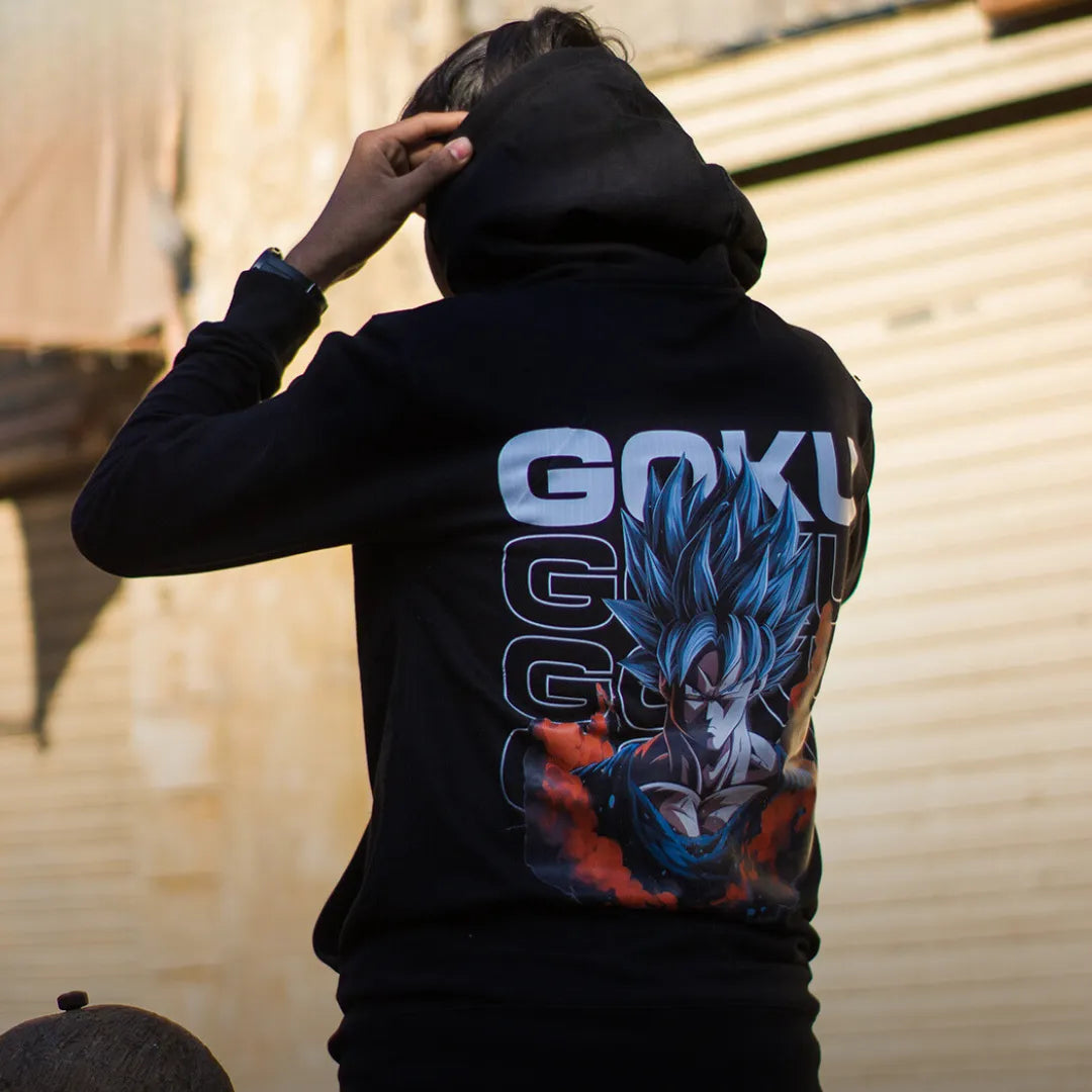 Goku 'The Saiyan Warrior' Hoodie – Unisex Dragon Ball Z Anime Hoodie