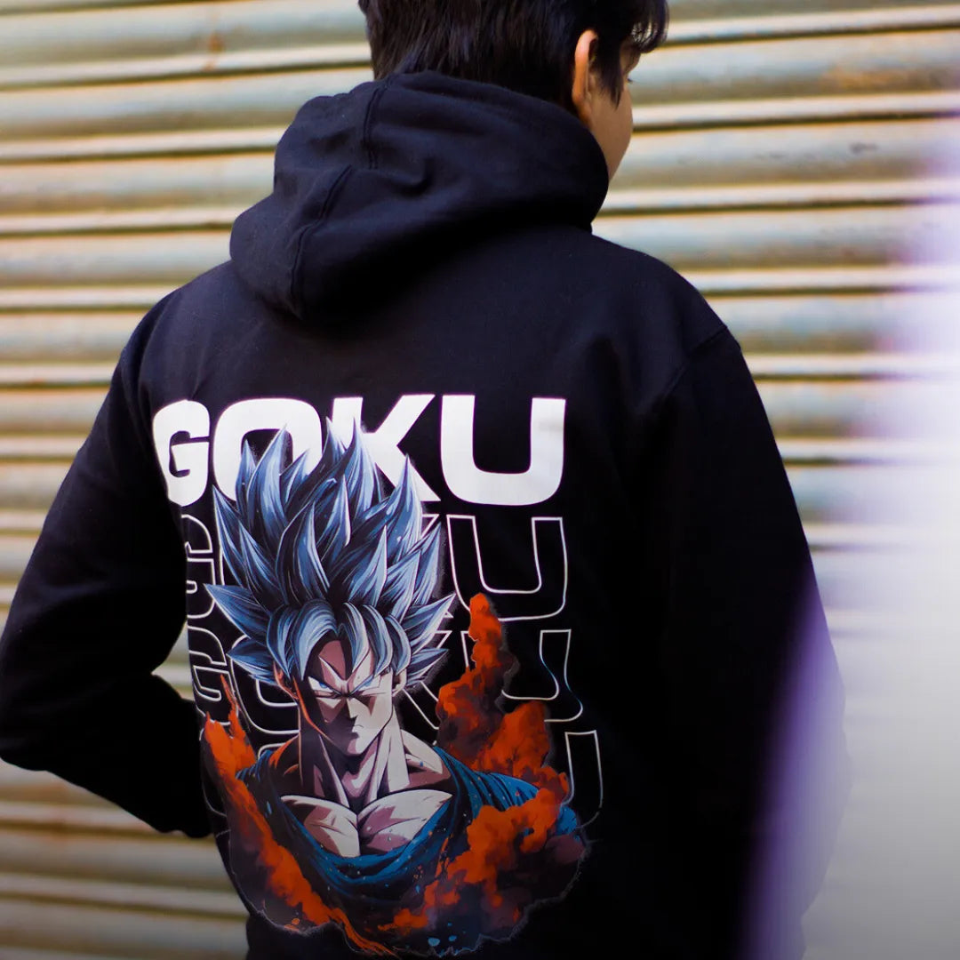 Goku 'The Saiyan Warrior' Hoodie – Unisex Dragon Ball Z Anime Hoodie